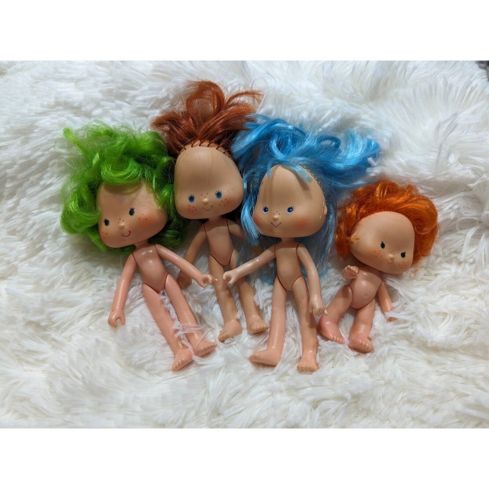 Vintage Strawberry Shortcake Dolls Lot Of 4
